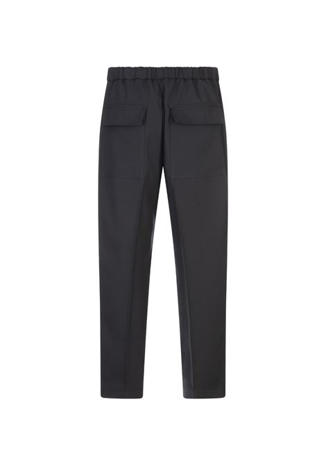 Pantaloni Affuslati Neri In Gabardina Tecnica JIL SANDER | J21KA0012-J70001402